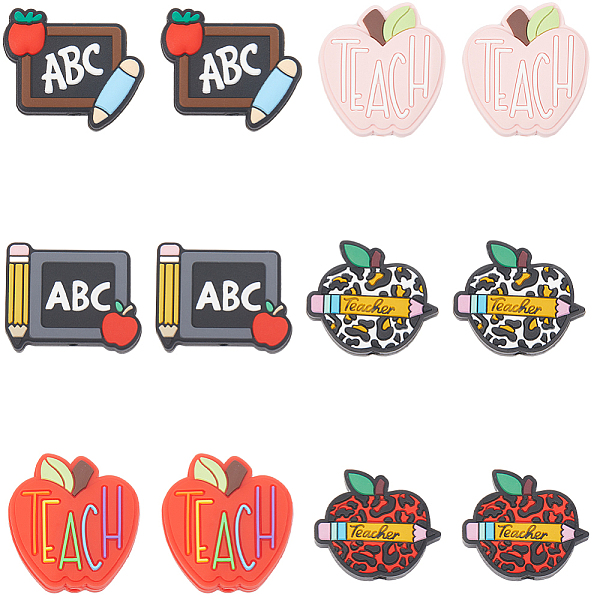 PandaHall SUNNYCLUE 1 Box 12Pcs 6 Styles Teacher Silicone Beads Bulk School Silicone Focal Bead Apple Blackboard Character Rubber Loose..., Multicolor
PandaHall SUNNYCLUE 1 Box 12Pcs 6 Styles Teacher Silicone Beads Bulk School Silicone Focal Bead Apple Blackboard Character Rubber Loose..., Multicolor