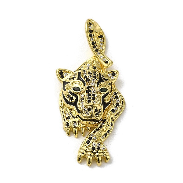 PandaHall Rack Plating Brass Micro Pave Cubic Zirconia Pendants, with Enamel, Long-Lasting Plated, Cadmium Free & Lead Free, Tiger, Real 18K..., Black
PandaHall Rack Plating Brass Micro Pave Cubic Zirconia Pendants, with Enamel, Long-Lasting Plated, Cadmium Free & Lead Free, Tiger, Real 18K..., Black