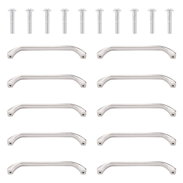 PandaHall Zinc Alloy Drawer Handles, with Screws, for Home, Cabinet, Cupboard and Dresser, Platinum, 140x11x19.5mm, Hole: 3.5mm Alloy
PandaHall Zinc Alloy Drawer Handles, with Screws, for Home, Cabinet, Cupboard and Dresser, Platinum, 140x11x19.5mm, Hole: 3.5mm Alloy