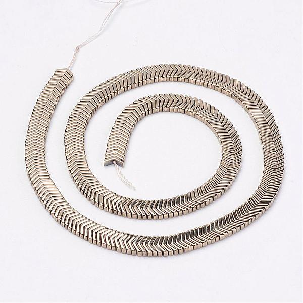 PandaHall Electroplate Non-Magnetic Synthetic Hematite Strands, V Shape, Grade A, Mixed Color, 3x6x2mm, Hole: 0.5mm, about 284pcs/strand...
PandaHall Electroplate Non-Magnetic Synthetic Hematite Strands, V Shape, Grade A, Mixed Color, 3x6x2mm, Hole: 0.5mm, about 284pcs/strand...