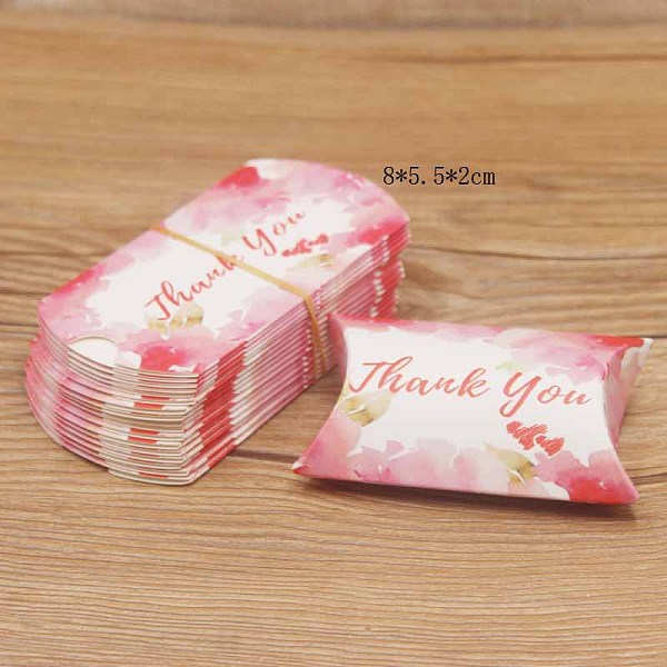PandaHall Paper Pillow Gift Boxes, Packaging Boxes, Party Favor Sweet Candy Box, Word Thank You, Colorful, 9.9x5.5x0.1cm, Finished Product...
PandaHall Paper Pillow Gift Boxes, Packaging Boxes, Party Favor Sweet Candy Box, Word Thank You, Colorful, 9.9x5.5x0.1cm, Finished Product...