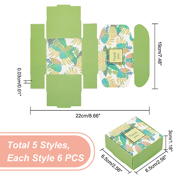PandaHall 30Pcs 5 Styles Flower Pattern Foldable Paper Candy Box, Party Gift Package, Square, Mixed Color, 6.5x6.5x3cm, 6pcs/style Paper..., Multicolor
PandaHall 30Pcs 5 Styles Flower Pattern Foldable Paper Candy Box, Party Gift Package, Square, Mixed Color, 6.5x6.5x3cm, 6pcs/style Paper..., Multicolor
