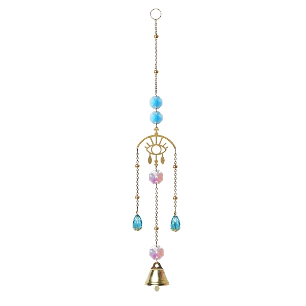 PandaHall Metal Bell Big Pendant Decorations, Hanging Suncatchers, with Glass Charm and Metal Link, for Garden Window Decorations, Eye...
PandaHall Metal Bell Big Pendant Decorations, Hanging Suncatchers, with Glass Charm and Metal Link, for Garden Window Decorations, Eye...