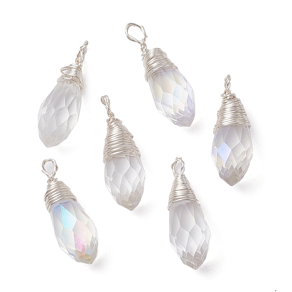 PandaHall Transparent Glass Pendant, with Brass Wire Wrap Findings, Faceted Teardrop Charms, Clear, 17x6mm, Hole: 2mm Brass+Glass Teardrop...
PandaHall Transparent Glass Pendant, with Brass Wire Wrap Findings, Faceted Teardrop Charms, Clear, 17x6mm, Hole: 2mm Brass+Glass Teardrop...