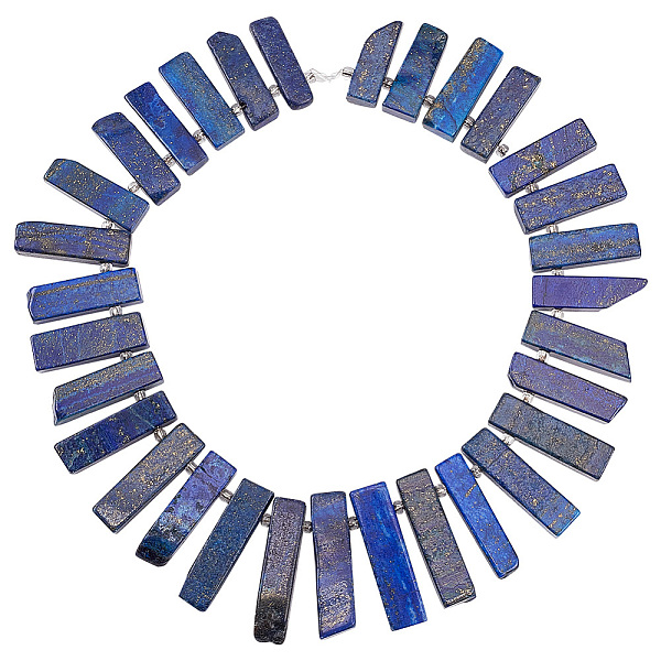 PandaHall ARRICRAFT 1 Strand Natural Lapis Lazuli Beads Strands, Rectangle, 27.5~42x8.5~10.5x4.5~7.5mm, Hole: 1.6mm, about 31pcs/strand...
PandaHall ARRICRAFT 1 Strand Natural Lapis Lazuli Beads Strands, Rectangle, 27.5~42x8.5~10.5x4.5~7.5mm, Hole: 1.6mm, about 31pcs/strand...