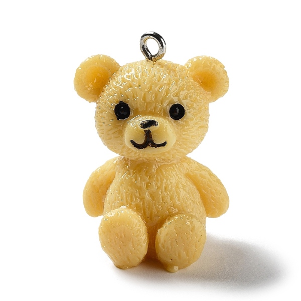 PandaHall Opaque Resin Pendants, Animal Charms with Platinum Plated Iron Loops, Bear, 30x21x19.5mm, Hole: 2mm Iron+Resin Bear Gold
PandaHall Opaque Resin Pendants, Animal Charms with Platinum Plated Iron Loops, Bear, 30x21x19.5mm, Hole: 2mm Iron+Resin Bear Gold