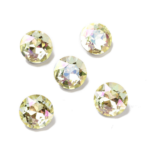 PandaHall K9 Glass Rhinestone Cabochons, Pointed Back & Back Plated, Flat Round, Crystal, 10x5.2mm Glass Rhinestone Flat Round Green
PandaHall K9 Glass Rhinestone Cabochons, Pointed Back & Back Plated, Flat Round, Crystal, 10x5.2mm Glass Rhinestone Flat Round Green