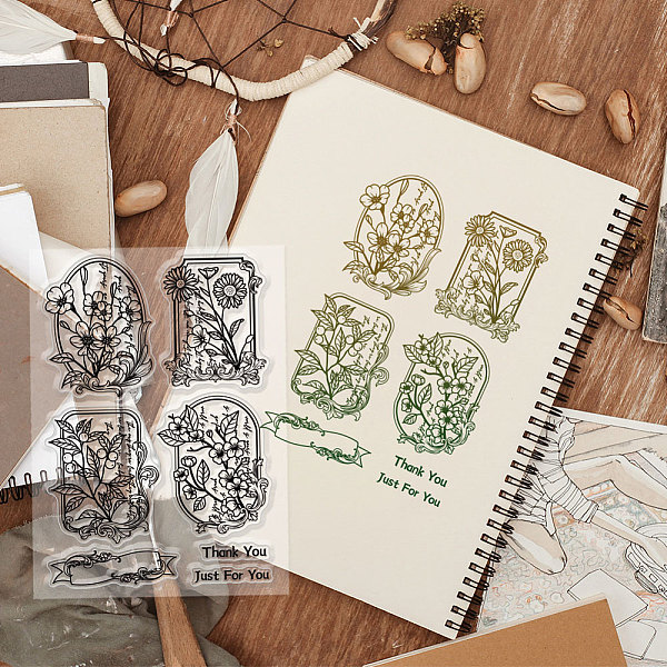 PandaHall GLOBLELAND Plants Flower Frame Clear Stamps Floral Plant Picture Silicone Clear Stamps Thanksgiving for Photo Frame Window Decor...
PandaHall GLOBLELAND Plants Flower Frame Clear Stamps Floral Plant Picture Silicone Clear Stamps Thanksgiving for Photo Frame Window Decor...