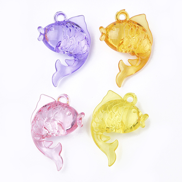 PandaHall Transparent Acrylic Pendants, Fish, Mixed Color, 44x31.5x16mm, Hole: 3mm Acrylic Fish Multicolor
PandaHall Transparent Acrylic Pendants, Fish, Mixed Color, 44x31.5x16mm, Hole: 3mm Acrylic Fish Multicolor