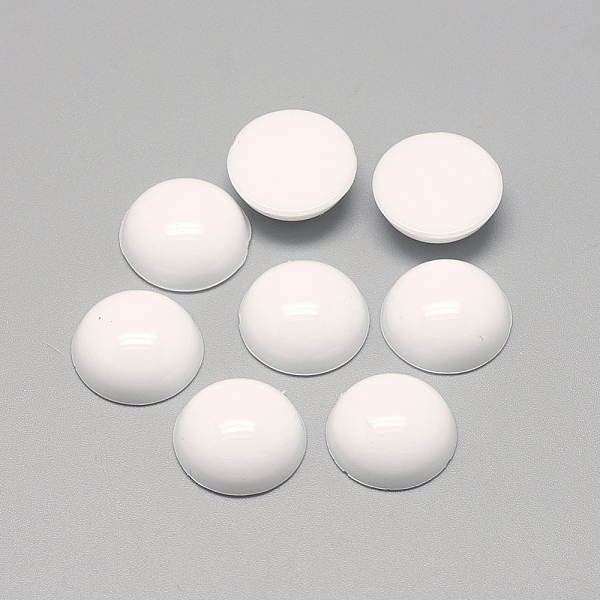 PandaHall Acrylic Cabochons, Half Round/Dome, White, 20x6.5~7mm Acrylic Half Round White
PandaHall Acrylic Cabochons, Half Round/Dome, White, 20x6.5~7mm Acrylic Half Round White