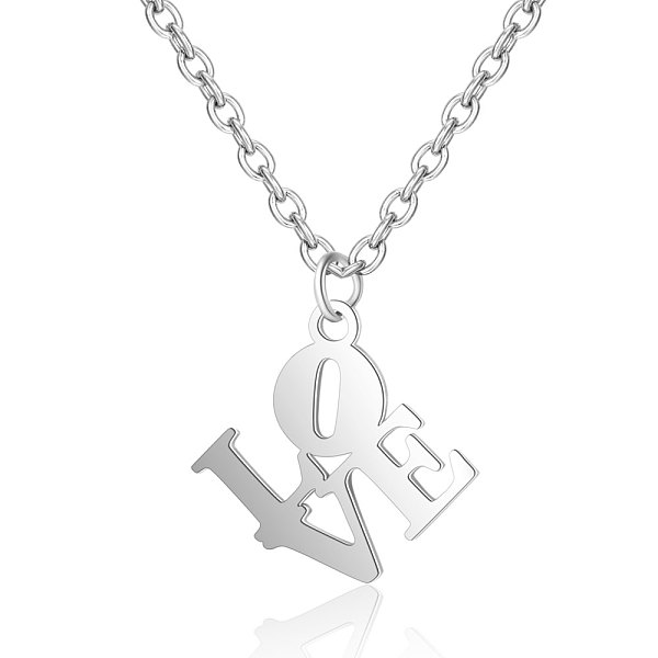 PandaHall 201 Stainless Steel Pendants Necklaces, Word Love, Stainless Steel Color, 16.3 inch(40cm)x1mm 201 Stainless Steel
PandaHall 201 Stainless Steel Pendants Necklaces, Word Love, Stainless Steel Color, 16.3 inch(40cm)x1mm 201 Stainless Steel