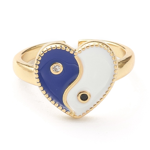PandaHall Brass Micro Pave Cubic Zirconia Finger Rings, with Enamel, Long-Lasting Plated, Real 18K Gold Plated, Heart, Blue, US Size 7 3/4...
PandaHall Brass Micro Pave Cubic Zirconia Finger Rings, with Enamel, Long-Lasting Plated, Real 18K Gold Plated, Heart, Blue, US Size 7 3/4...