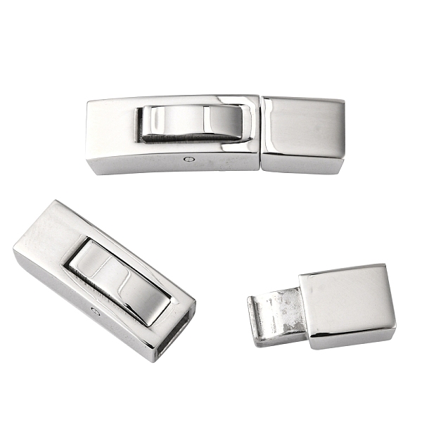 PandaHall 304 Stainless Steel Bayonet Clasps, Rectangle, Stainless Steel Color, 25x7x6mm, Hole: 3x5mm 304 Stainless Steel
PandaHall 304 Stainless Steel Bayonet Clasps, Rectangle, Stainless Steel Color, 25x7x6mm, Hole: 3x5mm 304 Stainless Steel