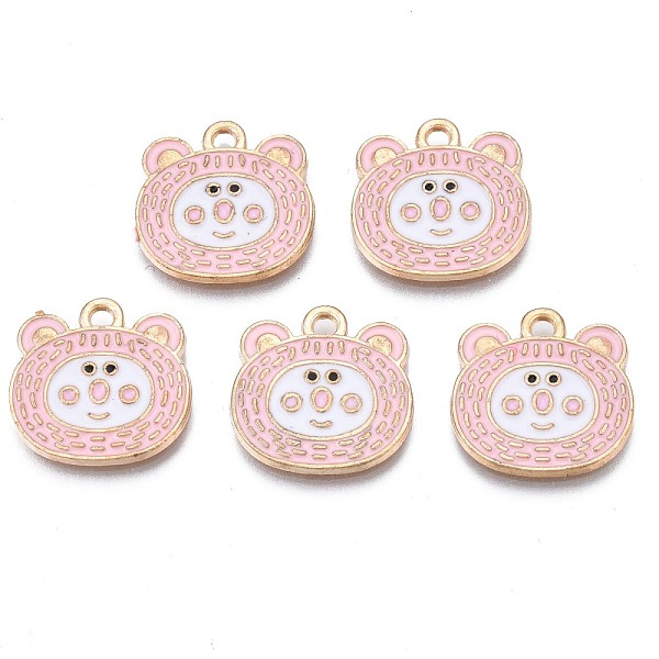 PandaHall Alloy Enamel Pendants, Cadmium Free & Nickel Free & Lead Free, Light Gold, Bear Head, Pink, 16x16x1.5mm, Hole: 1.6mm Alloy+Enamel...
PandaHall Alloy Enamel Pendants, Cadmium Free & Nickel Free & Lead Free, Light Gold, Bear Head, Pink, 16x16x1.5mm, Hole: 1.6mm Alloy+Enamel...