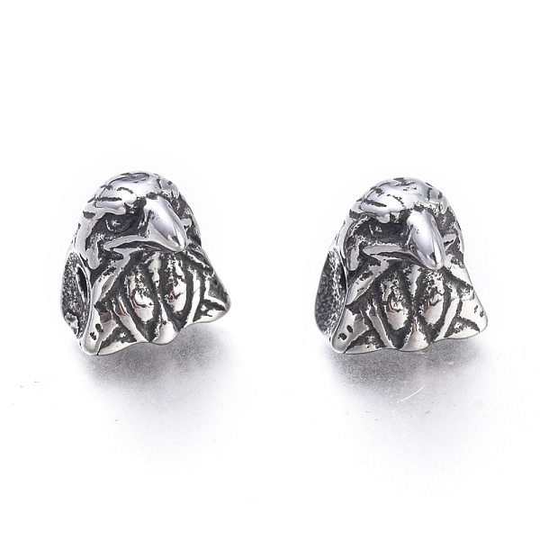 PandaHall 304 Stainless Steel Beads, Eagle Head, Antique Silver, 12x11x10mm, Hole: 1.8mm 304 Stainless Steel Bird
PandaHall 304 Stainless Steel Beads, Eagle Head, Antique Silver, 12x11x10mm, Hole: 1.8mm 304 Stainless Steel Bird