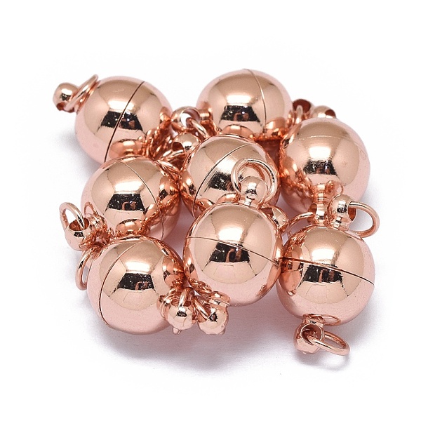 PandaHall Rack Plating Brass Magnetic Clasps with Loops, N45 Grade Strong Magnet, with Soldered Jump Rings, Long-Lasting Plated, Round, Real...
PandaHall Rack Plating Brass Magnetic Clasps with Loops, N45 Grade Strong Magnet, with Soldered Jump Rings, Long-Lasting Plated, Round, Real...