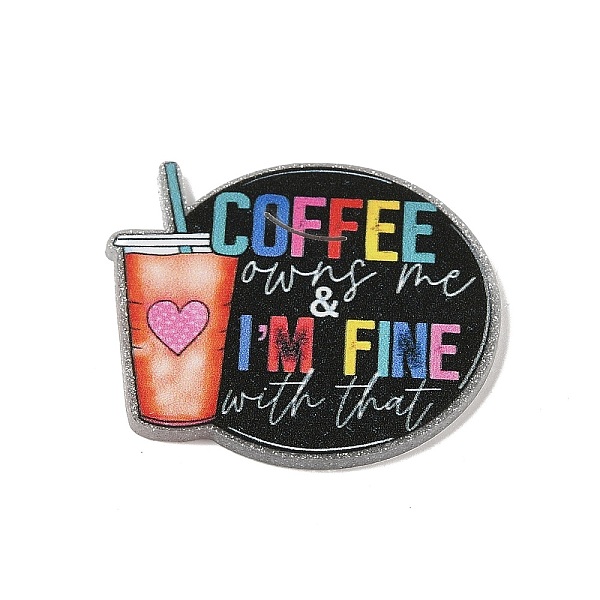 PandaHall Printed Transparent Acrylic Cabochons, Drink, 49x54x2.5mm Acrylic Drink Black
PandaHall Printed Transparent Acrylic Cabochons, Drink, 49x54x2.5mm Acrylic Drink Black