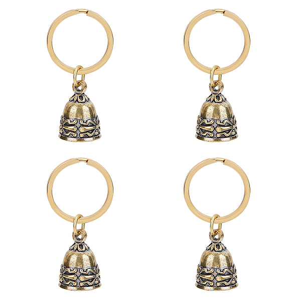 PandaHall 4 Pcs Christmas Bells Pendant Keychain, Antique Golden Copper Collar Bell Small Jingle Bells Craft Bells for Home Decoration Pet...
PandaHall 4 Pcs Christmas Bells Pendant Keychain, Antique Golden Copper Collar Bell Small Jingle Bells Craft Bells for Home Decoration Pet...