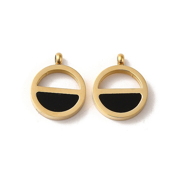 PandaHall 304 Stainless Steel Enamel Charms, Flat Round Charm, Real 14K Gold Plated, 12x10x2.5mm, Hole: 1.4mm Stainless Steel+Enamel Flat..., Black
PandaHall 304 Stainless Steel Enamel Charms, Flat Round Charm, Real 14K Gold Plated, 12x10x2.5mm, Hole: 1.4mm Stainless Steel+Enamel Flat..., Black