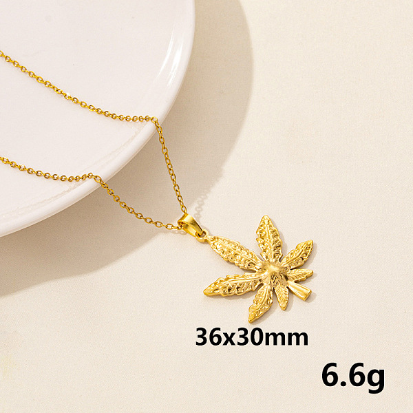 PandaHall Stainless Steel Leaf Pendant Necklace, Women's Necklace Stainless Steel
PandaHall Stainless Steel Leaf Pendant Necklace, Women's Necklace Stainless Steel