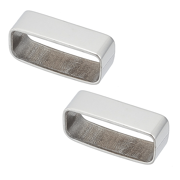 PandaHall Titanium Steel Belt Loop Keepers, for Men's Belt Buckle Accessories, Stainless Steel Color, 38x16.5x12mm Titanium Steel Rectangle
PandaHall Titanium Steel Belt Loop Keepers, for Men's Belt Buckle Accessories, Stainless Steel Color, 38x16.5x12mm Titanium Steel Rectangle