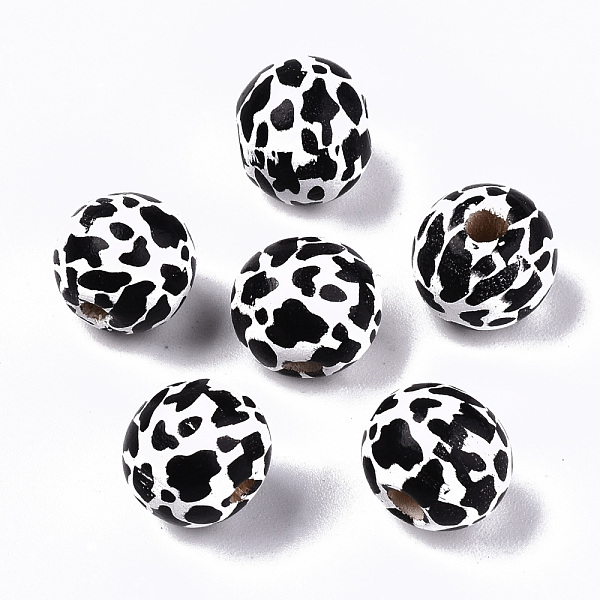 PandaHall Printed Natural Wooden Beads, Round with Cow Pattern, Black, 10x9mm, Hole: 2.5mm Schima Wood Round Black
PandaHall Printed Natural Wooden Beads, Round with Cow Pattern, Black, 10x9mm, Hole: 2.5mm Schima Wood Round Black