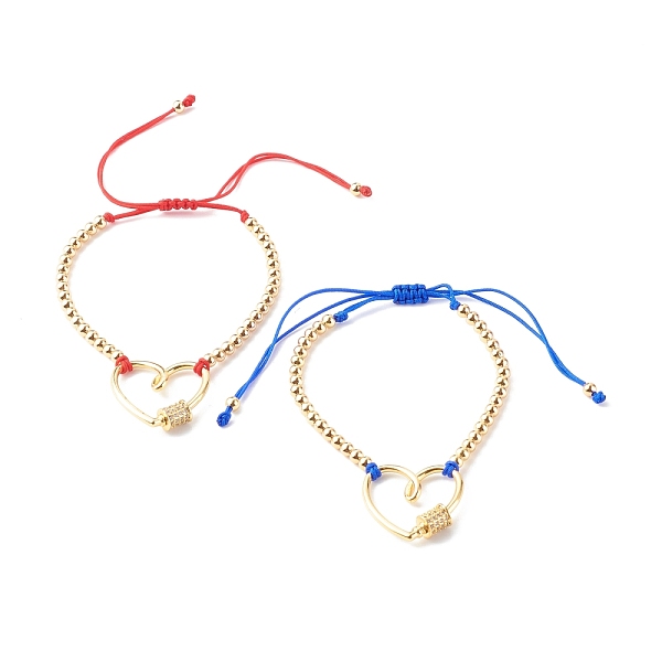 PandaHall Adjustable Nylon Thread Braided Bead Bracelets Sets, with Brass Micro Pave Clear Cubic Zirconia Screw Carabiner Lock and Beads..., Blue
PandaHall Adjustable Nylon Thread Braided Bead Bracelets Sets, with Brass Micro Pave Clear Cubic Zirconia Screw Carabiner Lock and Beads..., Blue