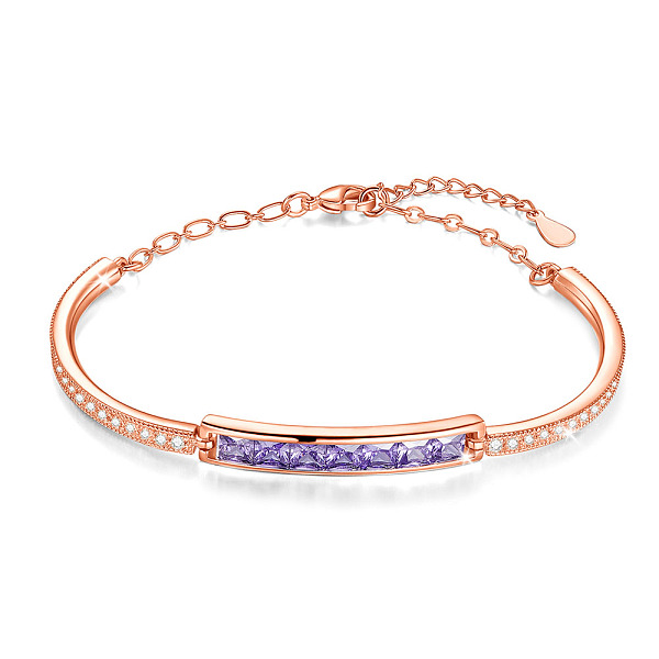 PandaHall SHEGRACE Brass Bangles, with Grade AAA Cubic Zirconia and Austrian Crystal, Rose Gold, 6 inch(15cm) Cubic Zirconia
PandaHall SHEGRACE Brass Bangles, with Grade AAA Cubic Zirconia and Austrian Crystal, Rose Gold, 6 inch(15cm) Cubic Zirconia