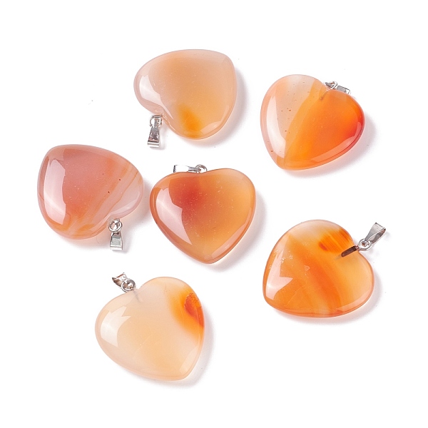 PandaHall Natural Red Agate Pendants, with Platinum Tone Brass Findings, Heart, 27~28x24.5~26x6~8.5mm, Hole: 2.4x5.6mm Red Agate Heart
PandaHall Natural Red Agate Pendants, with Platinum Tone Brass Findings, Heart, 27~28x24.5~26x6~8.5mm, Hole: 2.4x5.6mm Red Agate Heart