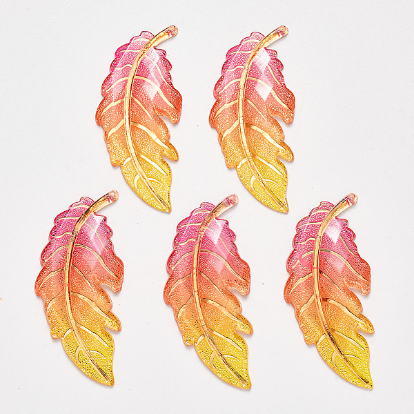 PandaHall Transparent Acrylic Big Pendants, with Plated Bottom, Leaf, Yellow, 61.5x27x4mm, Hole: 1.2mm Acrylic Leaf Yellow
PandaHall Transparent Acrylic Big Pendants, with Plated Bottom, Leaf, Yellow, 61.5x27x4mm, Hole: 1.2mm Acrylic Leaf Yellow