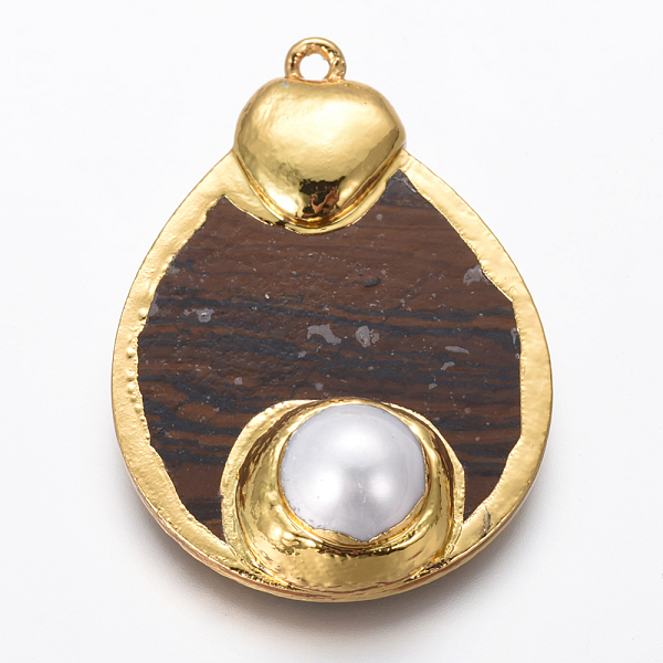 PandaHall Natural Mixed Stone Pendants, with Natural Cultured Freshwater Pearl and Brass Findings, teardrop, Pendants, Golden..., Multicolor
PandaHall Natural Mixed Stone Pendants, with Natural Cultured Freshwater Pearl and Brass Findings, teardrop, Pendants, Golden..., Multicolor