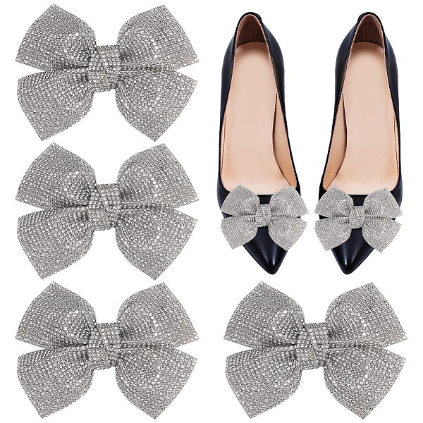 PandaHall 4Pcs Rhinestone Shoe Buckle Clips, Detachable Bowknot Shoe Decorations, Silver, 74~75x92~93x22.5~23mm Resin Rhinestone Bowknot...
PandaHall 4Pcs Rhinestone Shoe Buckle Clips, Detachable Bowknot Shoe Decorations, Silver, 74~75x92~93x22.5~23mm Resin Rhinestone Bowknot...