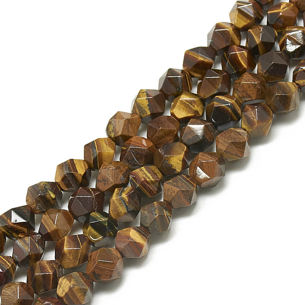 PandaHall Natural Tiger Eye Beads Strands, Faceted, Round, 6~6.5x5.5~6x5.5~6mm, Hole: 1mm, about 58~ 61pcs/13.3~13.8 inch Tiger Eye Round
PandaHall Natural Tiger Eye Beads Strands, Faceted, Round, 6~6.5x5.5~6x5.5~6mm, Hole: 1mm, about 58~ 61pcs/13.3~13.8 inch Tiger Eye Round