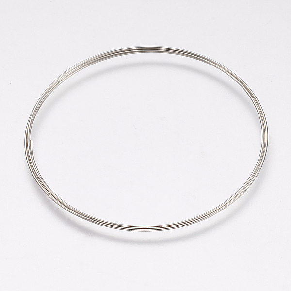PandaHall Iron Wires, Platinum, 53mm in diameter, 24 Gauge, 0.5mm wide 3loops/pc Iron Round
PandaHall Iron Wires, Platinum, 53mm in diameter, 24 Gauge, 0.5mm wide 3loops/pc Iron Round