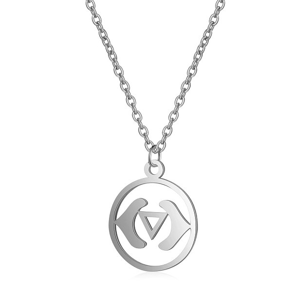 PandaHall 201 Stainless Steel Pendants Necklaces, with Cable Chains, Flat Round, Stainless Steel Color, 16.3 inch(40cm), 1mm 201 Stainless...
PandaHall 201 Stainless Steel Pendants Necklaces, with Cable Chains, Flat Round, Stainless Steel Color, 16.3 inch(40cm), 1mm 201 Stainless...