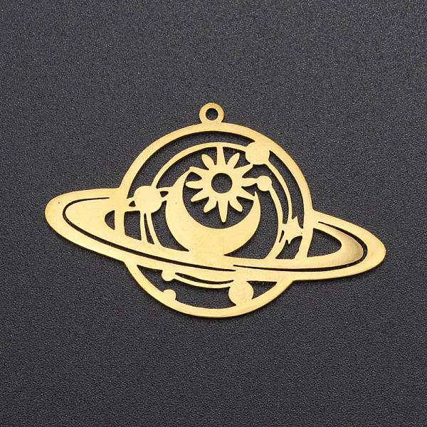 PandaHall 201 Stainless Steel Pendants, Laser Cut, Planet, Golden, 25.5x40x1mm, Hole: 1.4mm 201 Stainless Steel Others
PandaHall 201 Stainless Steel Pendants, Laser Cut, Planet, Golden, 25.5x40x1mm, Hole: 1.4mm 201 Stainless Steel Others