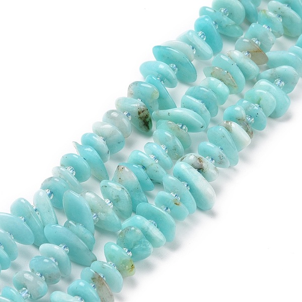 PandaHall Natural Amazonite Beads Strands, Chip, 5~18x3~9x2~5mm, Hole: 1mm, about 67~69pcs/strand, 15.55''(39.5~40cm) Amazonite Chip
PandaHall Natural Amazonite Beads Strands, Chip, 5~18x3~9x2~5mm, Hole: 1mm, about 67~69pcs/strand, 15.55''(39.5~40cm) Amazonite Chip