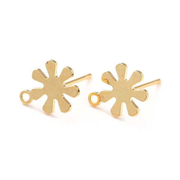 PandaHall 201 Stainless Steel Stud Earrings Findings, with 304 Stainless Steel Pin and Loop, Flower, Real 18K Gold Plated, 11.5x9mm, Hole...
PandaHall 201 Stainless Steel Stud Earrings Findings, with 304 Stainless Steel Pin and Loop, Flower, Real 18K Gold Plated, 11.5x9mm, Hole...