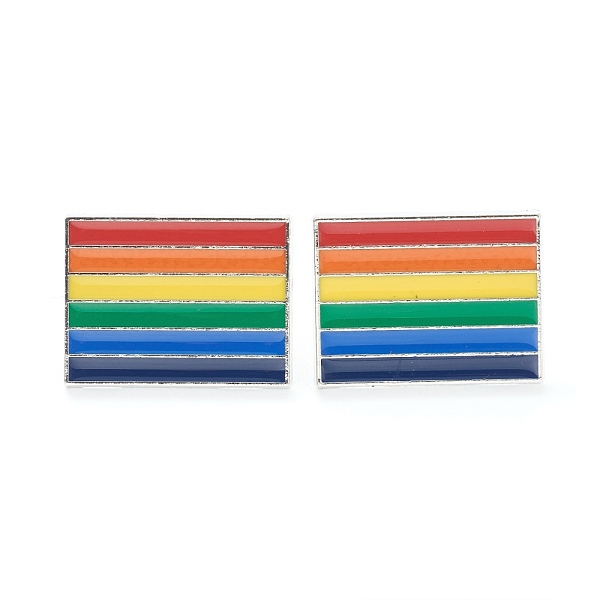 PandaHall Alloy Enamel Brooches, Enamel Pin, with Butterfly Clutches, Rainbow Rectangle, Platinum, Colorful, 18.5x24.5x10mm Alloy+Enamel...
PandaHall Alloy Enamel Brooches, Enamel Pin, with Butterfly Clutches, Rainbow Rectangle, Platinum, Colorful, 18.5x24.5x10mm Alloy+Enamel...