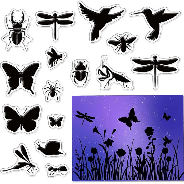 PandaHall CRASPIRE Insects Clear Stamps Butterfly Dragonfly Hummingbirds Insect Snail Transparent Silicone Stamp Rubber Stamp for...
PandaHall CRASPIRE Insects Clear Stamps Butterfly Dragonfly Hummingbirds Insect Snail Transparent Silicone Stamp Rubber Stamp for...