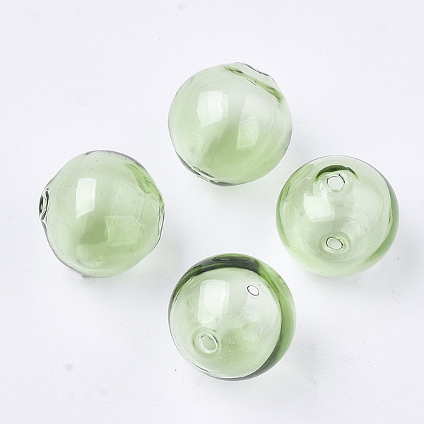 PandaHall Handmade Blown Glass Beads, Round, Light Green, 14x14mm, Hole: 1~2mm Glass Round Green
PandaHall Handmade Blown Glass Beads, Round, Light Green, 14x14mm, Hole: 1~2mm Glass Round Green