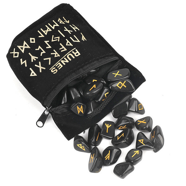 PandaHall Natural Obsidian Rune Stones, Tumbled Stone, Healing Stones for Chakras Balancing, Crystal Therapy, Meditation, Reiki, Divination...
PandaHall Natural Obsidian Rune Stones, Tumbled Stone, Healing Stones for Chakras Balancing, Crystal Therapy, Meditation, Reiki, Divination...