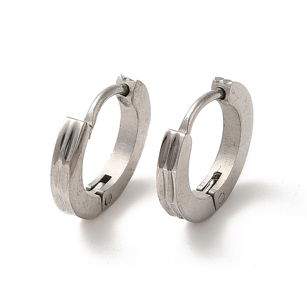 PandaHall 304 Stainless Steel Grooved Hoop Earrings, Stainless Steel Color, 13x2mm 304 Stainless Steel Ring
PandaHall 304 Stainless Steel Grooved Hoop Earrings, Stainless Steel Color, 13x2mm 304 Stainless Steel Ring