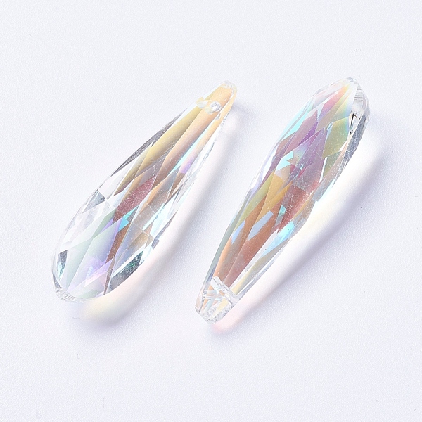 PandaHall Glass Pendants, Faceted, teardrop, Clear AB, 49x14x13mm, Hole: 1.5mm Glass Teardrop White
PandaHall Glass Pendants, Faceted, teardrop, Clear AB, 49x14x13mm, Hole: 1.5mm Glass Teardrop White