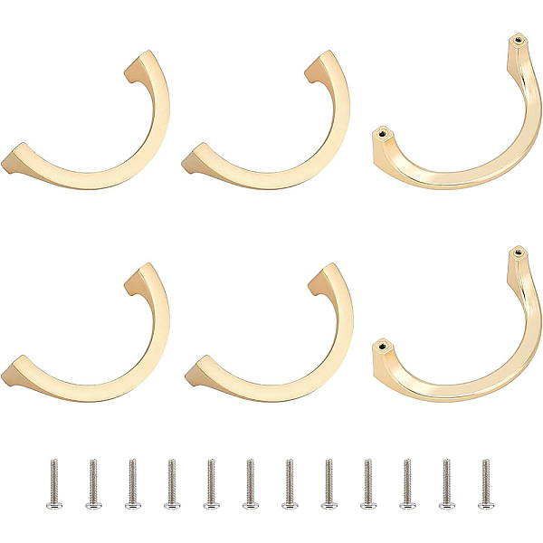 PandaHall Zinc Alloy Drawer Handle, Semicircle, for Cupboard Door, Golden, 105x58x28mm Alloy
PandaHall Zinc Alloy Drawer Handle, Semicircle, for Cupboard Door, Golden, 105x58x28mm Alloy