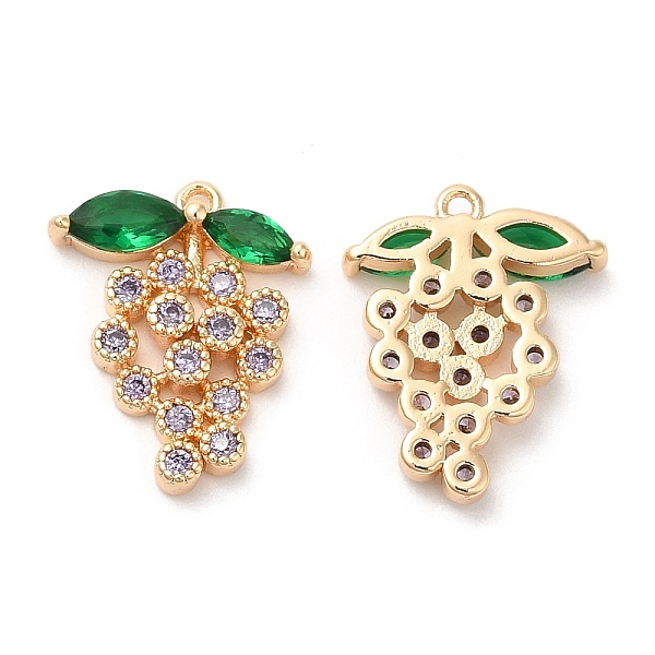 PandaHall Brass with Glass Pendants, Grape Charms, Real 18K Gold Plated, 16x13x3mm, Hole: 0.9mm Brass+Glass Grape
PandaHall Brass with Glass Pendants, Grape Charms, Real 18K Gold Plated, 16x13x3mm, Hole: 0.9mm Brass+Glass Grape