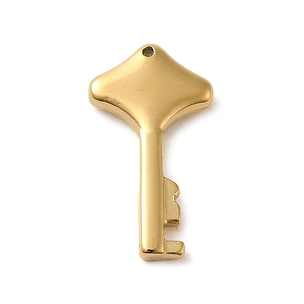 PandaHall 304 Stainless Steel Pendants, Rhombus Key Charm, Real 14K Gold Plated, 18x10x2.5mm, Hole: 0.8mm 304 Stainless Steel Key
PandaHall 304 Stainless Steel Pendants, Rhombus Key Charm, Real 14K Gold Plated, 18x10x2.5mm, Hole: 0.8mm 304 Stainless Steel Key