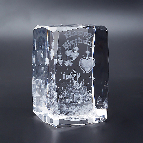 PandaHall Transparent Glass Display Decorations, Rectangle with Word Happy Birthday, Clear, 8x5x5cm Glass Others Clear
PandaHall Transparent Glass Display Decorations, Rectangle with Word Happy Birthday, Clear, 8x5x5cm Glass Others Clear