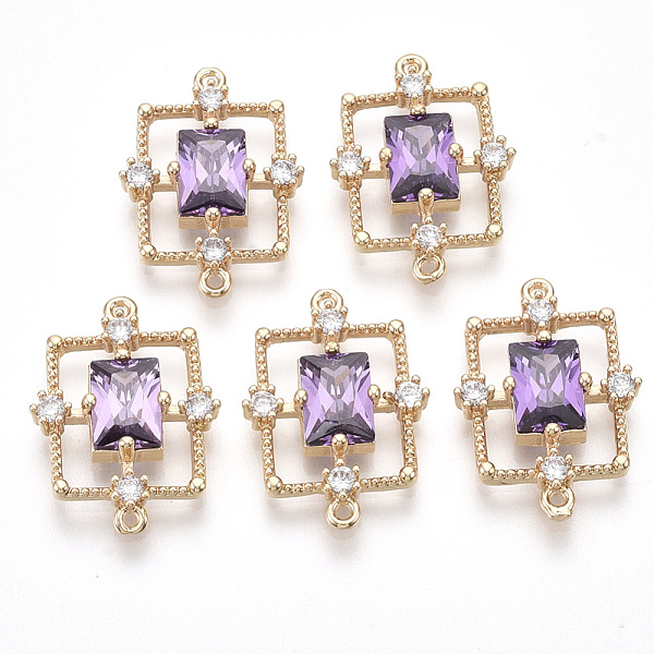 PandaHall Golden Tone Brass Links connectors, with Faceted Glass and Rhinestone, Rectangle, Violet, 19x13.5x3.5mm, Hole: 1mm Brass+Glass..., Purple
PandaHall Golden Tone Brass Links connectors, with Faceted Glass and Rhinestone, Rectangle, Violet, 19x13.5x3.5mm, Hole: 1mm Brass+Glass..., Purple