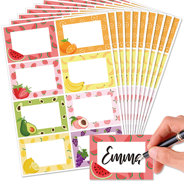 PandaHall Flower PVC Waterproof Blank Label Stickers, Writable Adhesive Label, Rectangle, Fruit, Sticker: 85x60mm, 8pcs/sheet Plastic Fruit
PandaHall Flower PVC Waterproof Blank Label Stickers, Writable Adhesive Label, Rectangle, Fruit, Sticker: 85x60mm, 8pcs/sheet Plastic Fruit